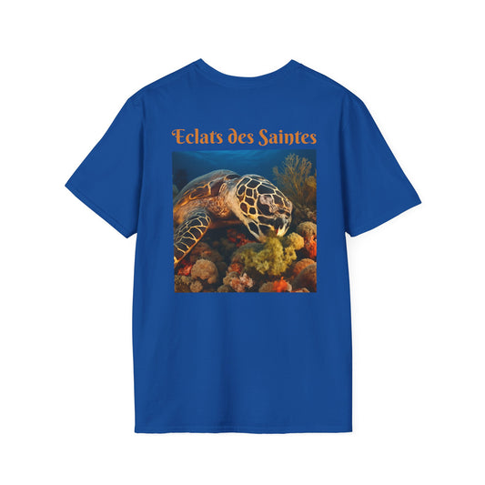 T-shirt unisexe doux inspiré de l'océan, écologique, motif tortue, décontracté, cadeau pour amoureux de la nature, vêtements de plage